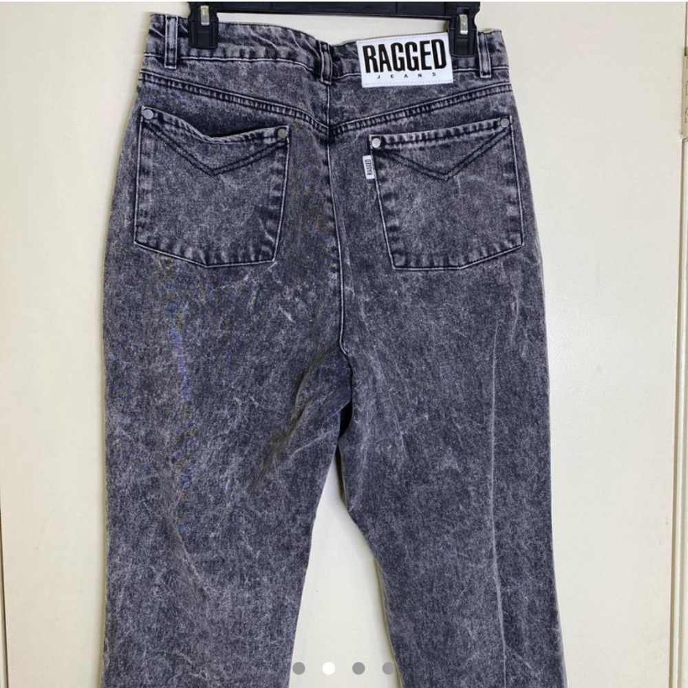 RAGGED Acid washed black denim jeans 🖤